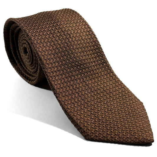 Honey Orange Silk Grenadine Tie (Garza Grossa)