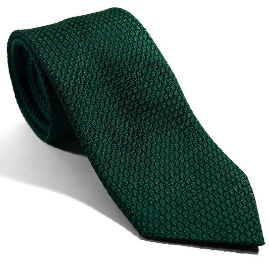 Forest Green Silk Grenadine Tie (Garza Grossa)