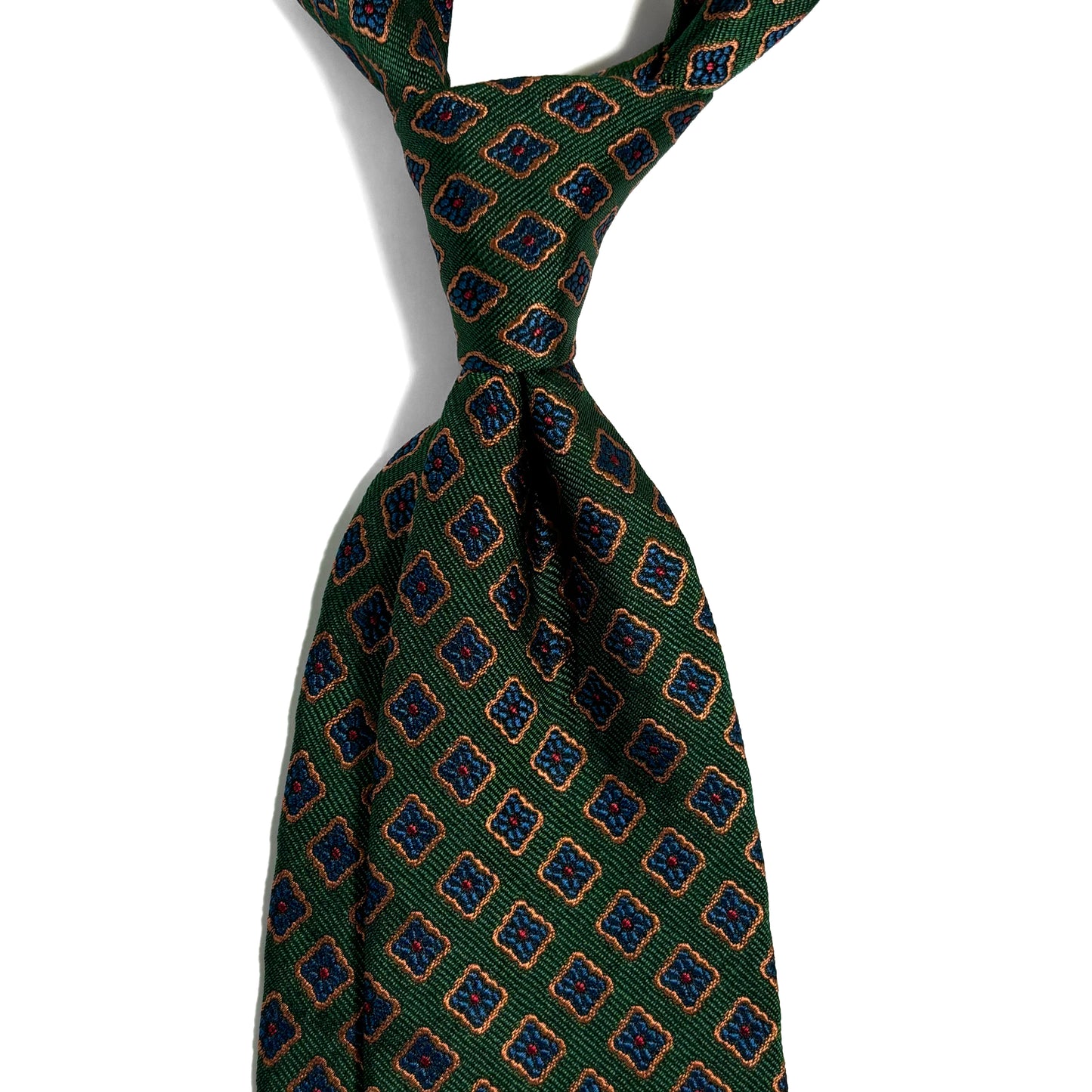 Green Diamond Silk Jacquard Tie