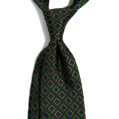 Green Diamond Silk Jacquard Tie
