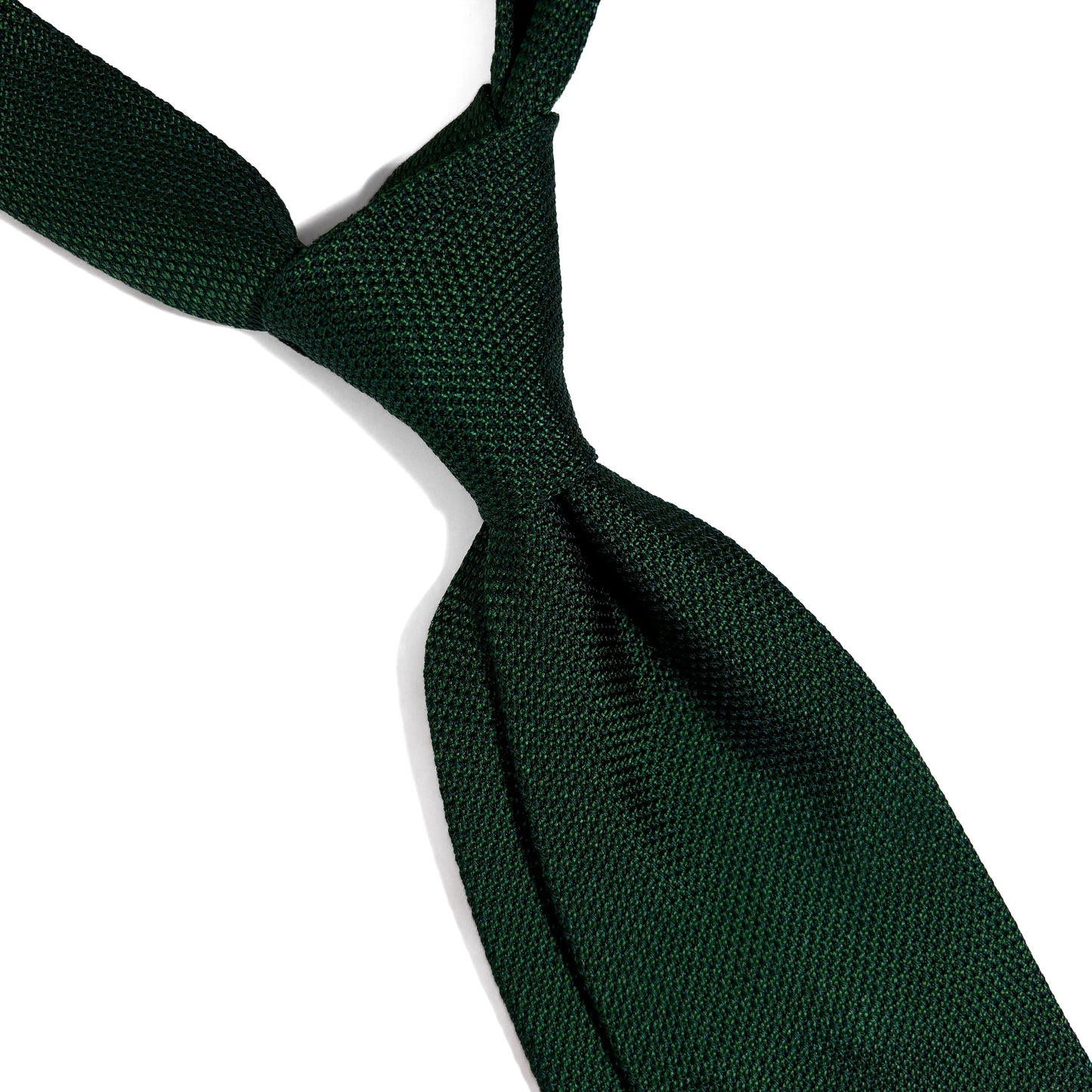 Forest Green Silk Grenadine Tie (Garza Fina)