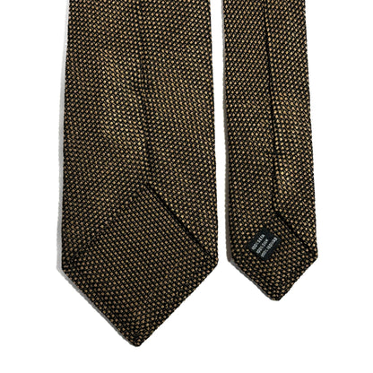 Golden Brown Silk Grenadine Tie (Garza Fina)