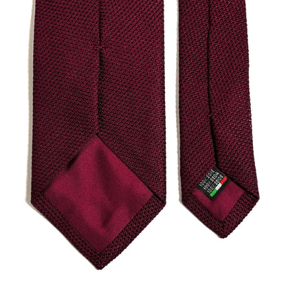 Burgundy Silk Grenadine Tie (Garza Fina)