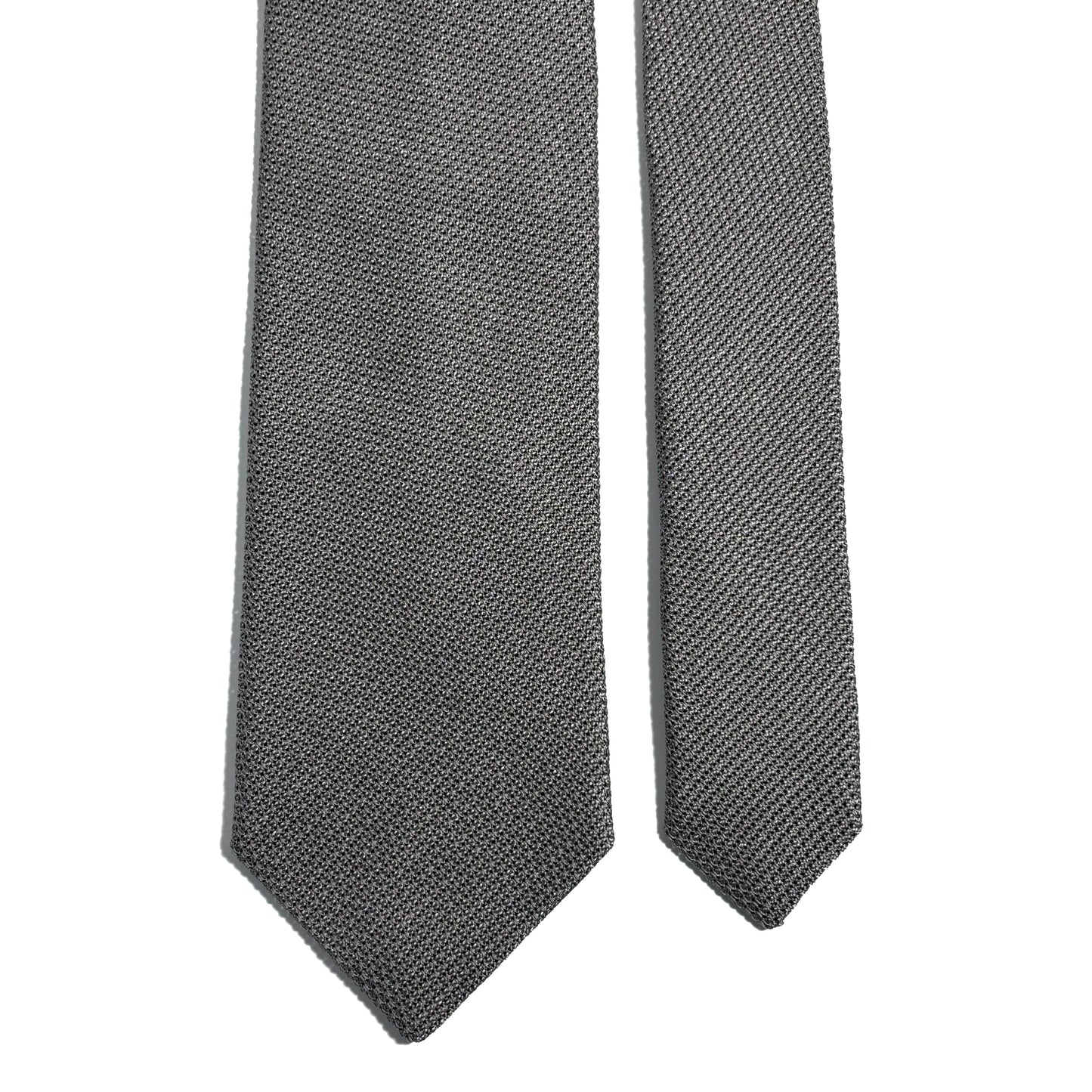 Gray Silk Grenadine Tie (Garza Fina)