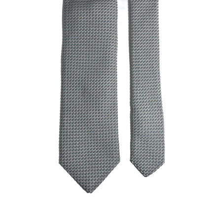 Silver Silk Grenadine Tie (Garza Grossa)