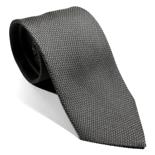 Gray Silk Grenadine Tie (Garza Fina)