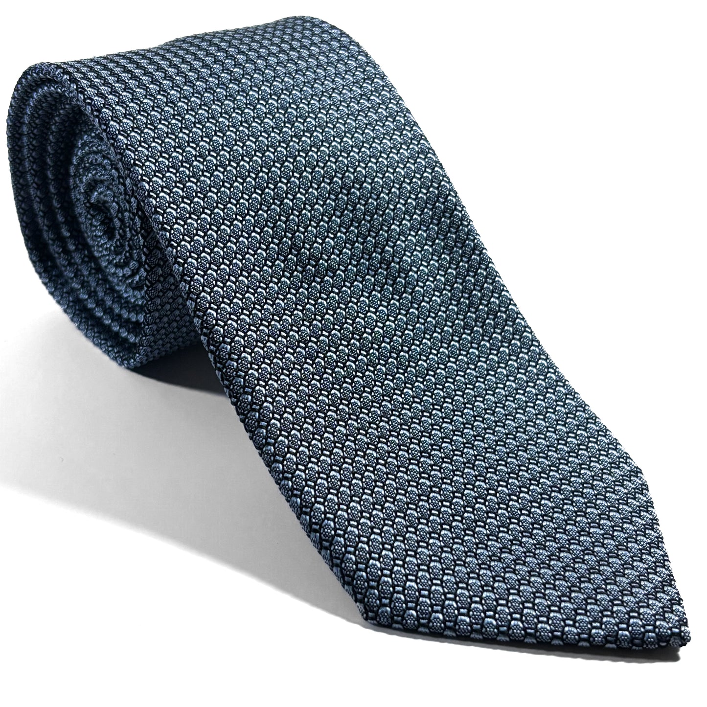 Ice Blue Silk Grenadine Tie (Garza Grossa)