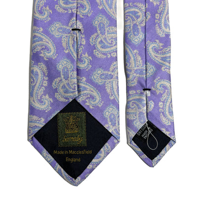 Lavender Purple Paisley Silk Jacquard Tie