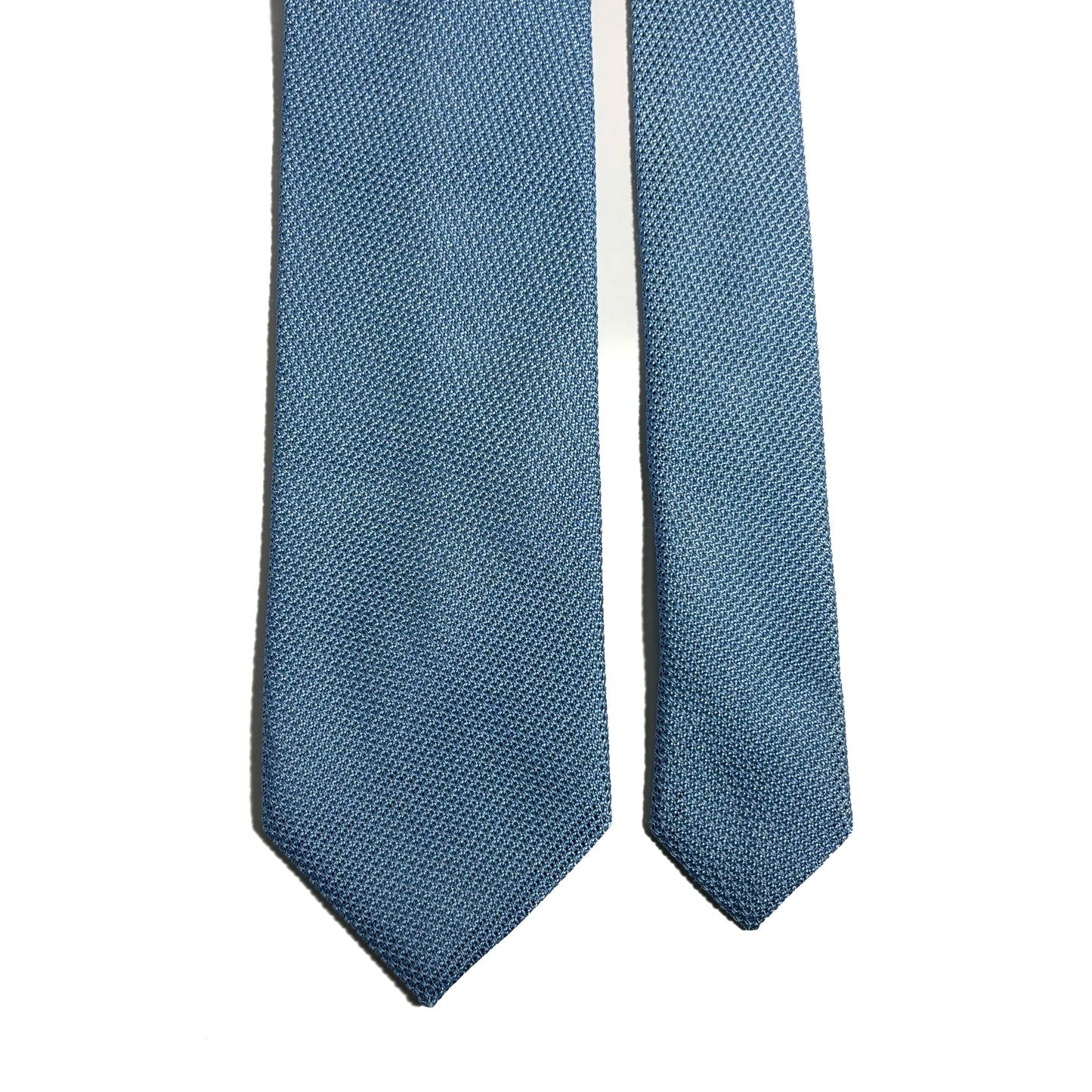 Light Blue Silk Grenadine Tie (Garza Fina)