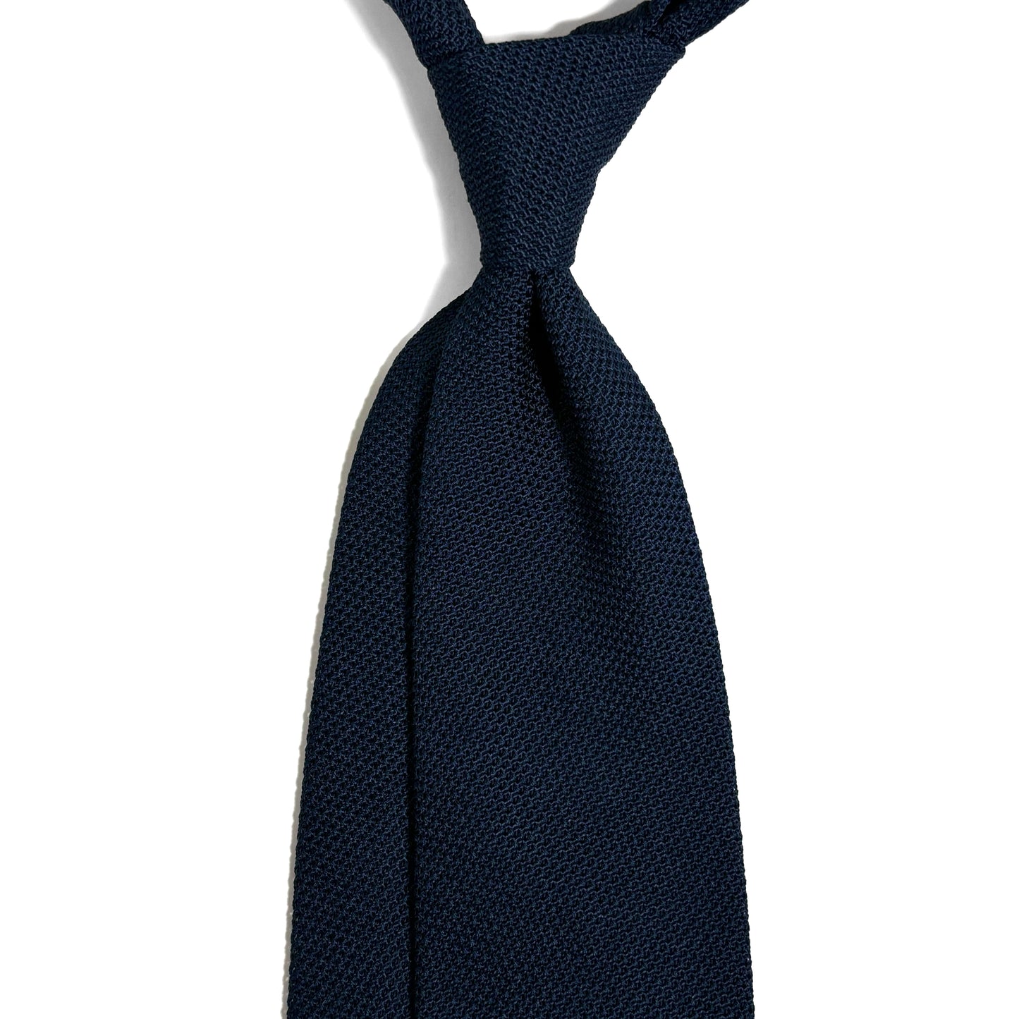 Navy Blue Silk Grenadine Tie (Garza Fina)