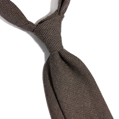 Beige Wool/Silk Grenadine Tie (Garza Fina)