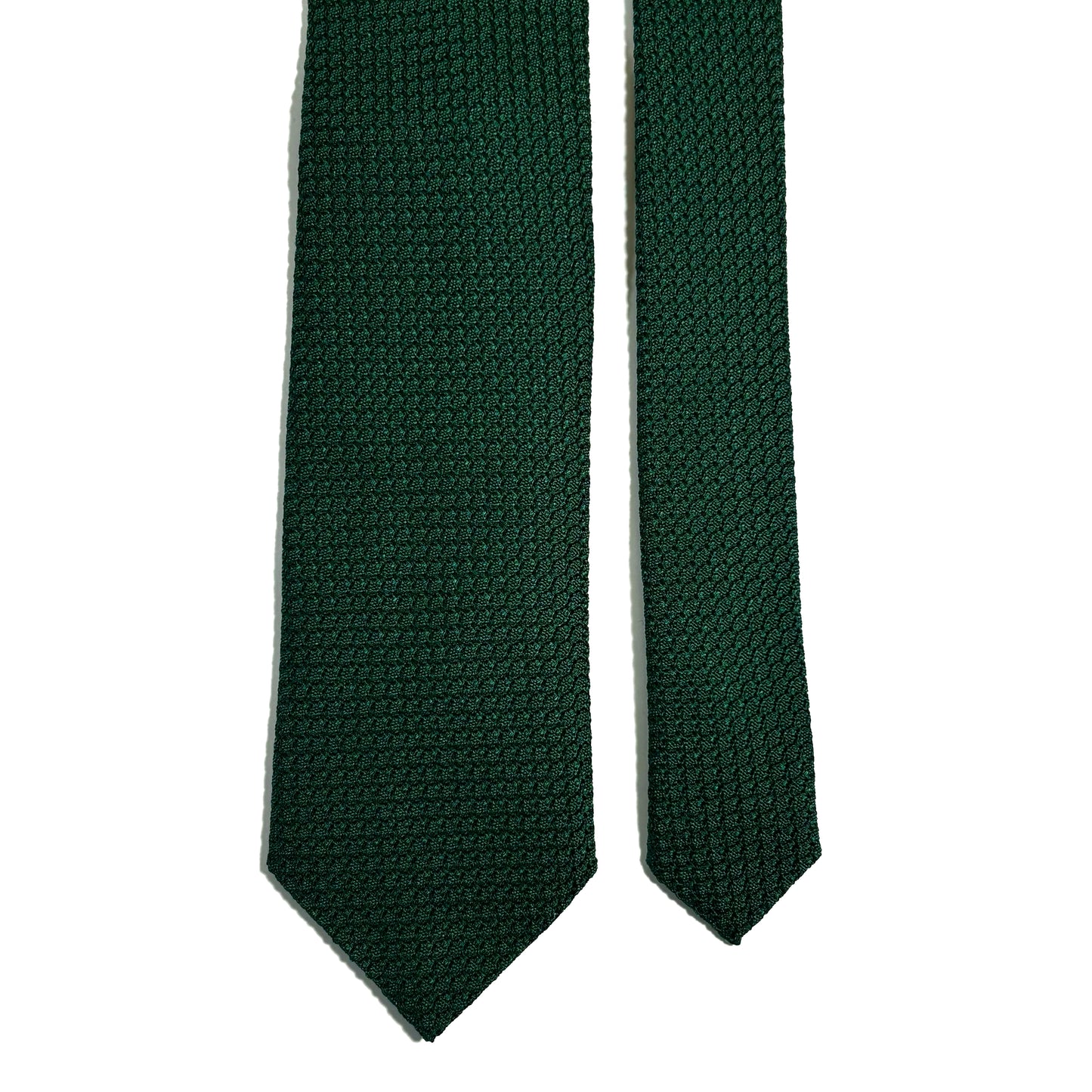 Forest Green Silk Grenadine Tie (Garza Grossa)