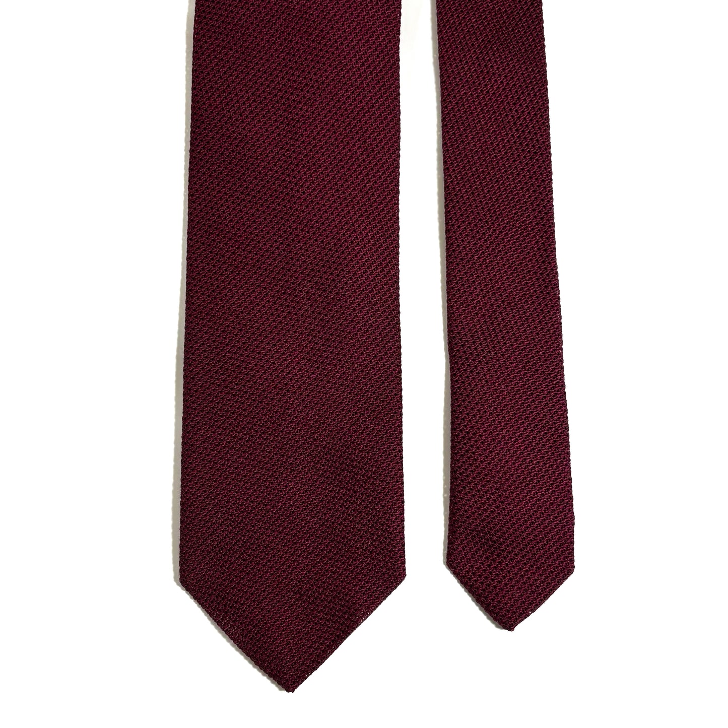 Burgundy Silk Grenadine Tie (Garza Fina)