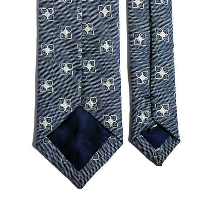 Light Blue Floral Silk Jacquard Tie