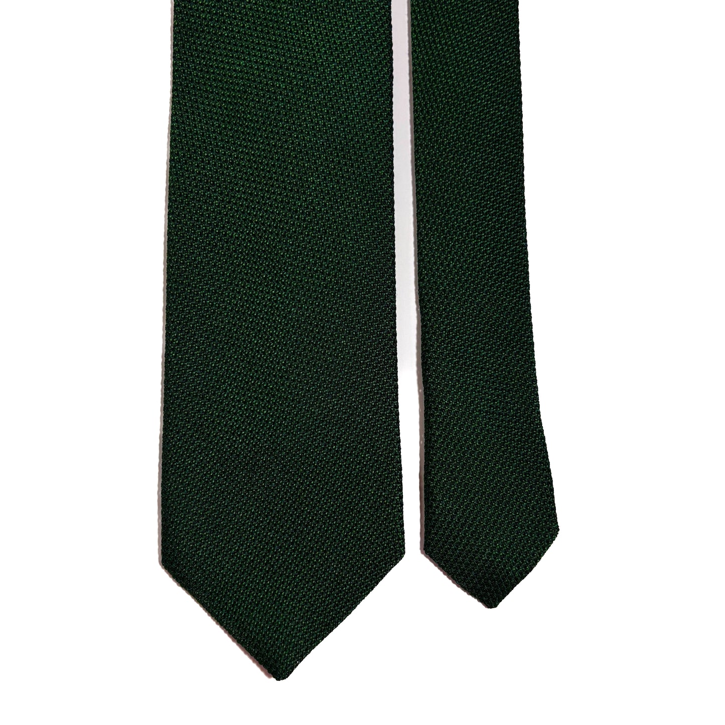 Forest Green Silk Grenadine Tie (Garza Fina)