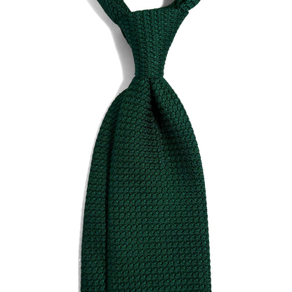 Forest Green Silk Grenadine Tie (Garza Grossa)