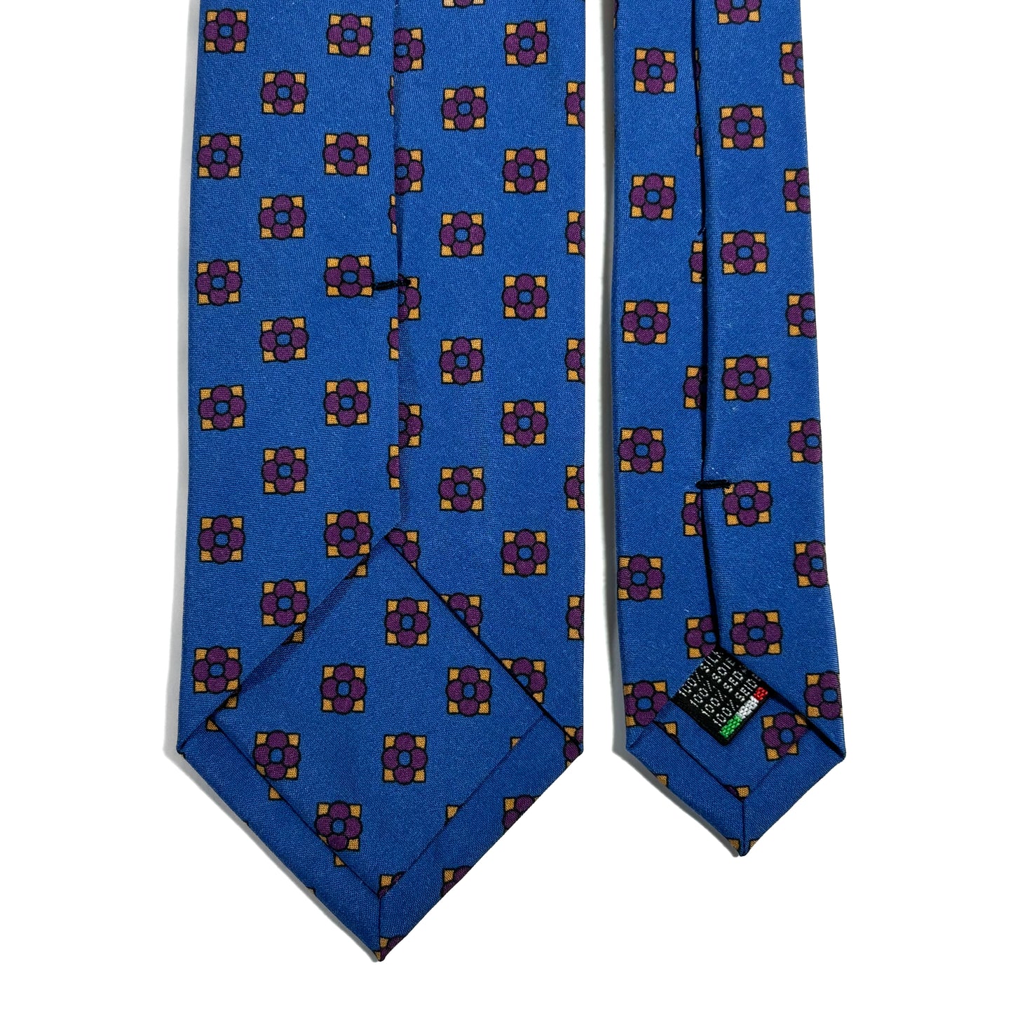 Blue Floral Ancient Madder Silk Tie