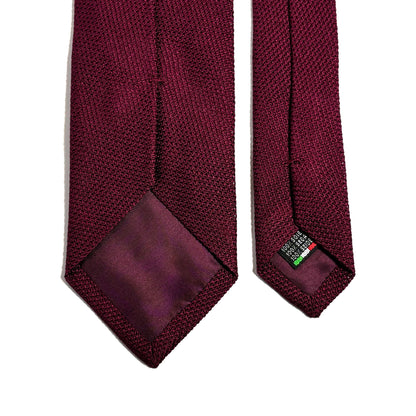 Burgundy Silk Grenadine Tie (Garza Fina)