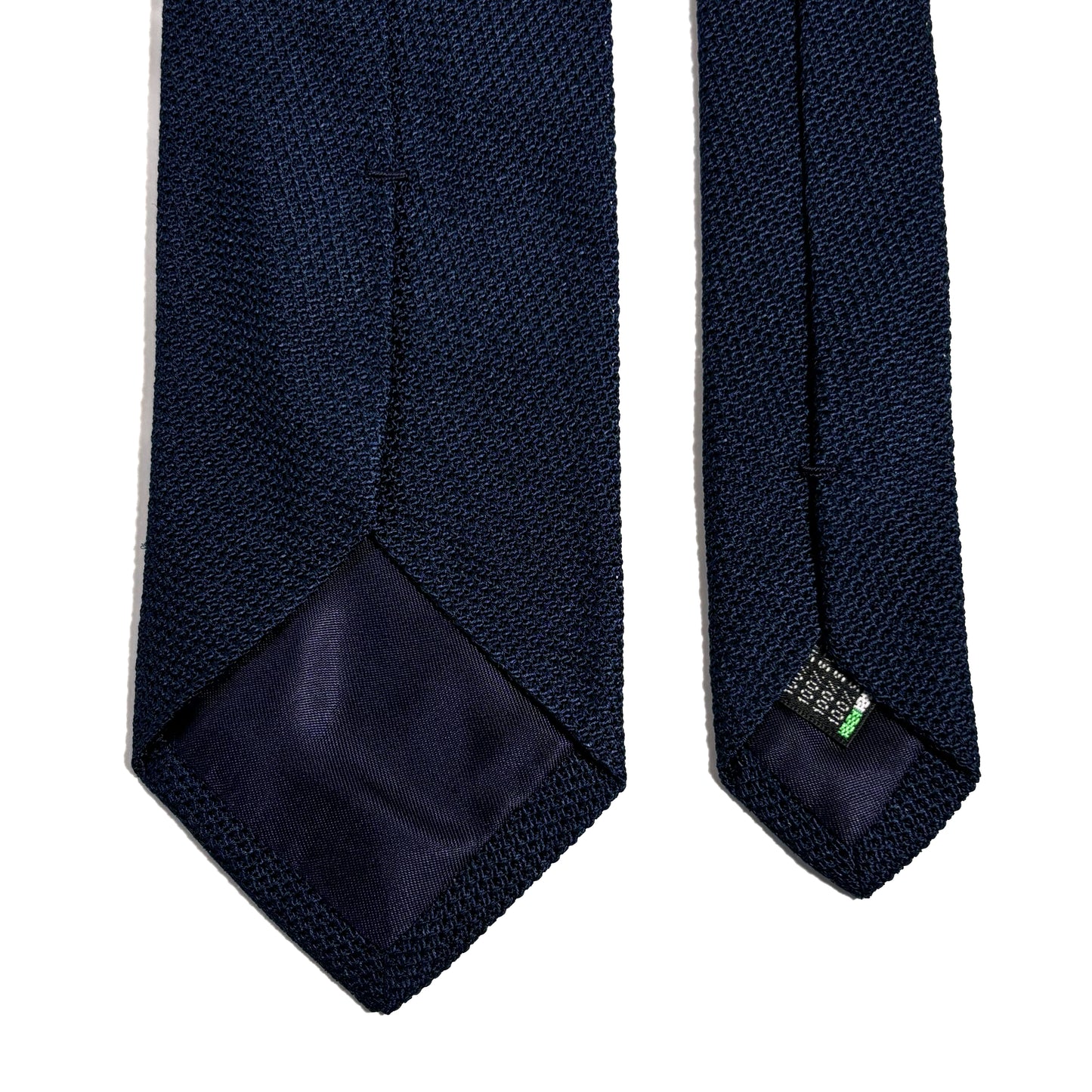 Navy Blue Silk Grenadine Tie (Garza Fina)