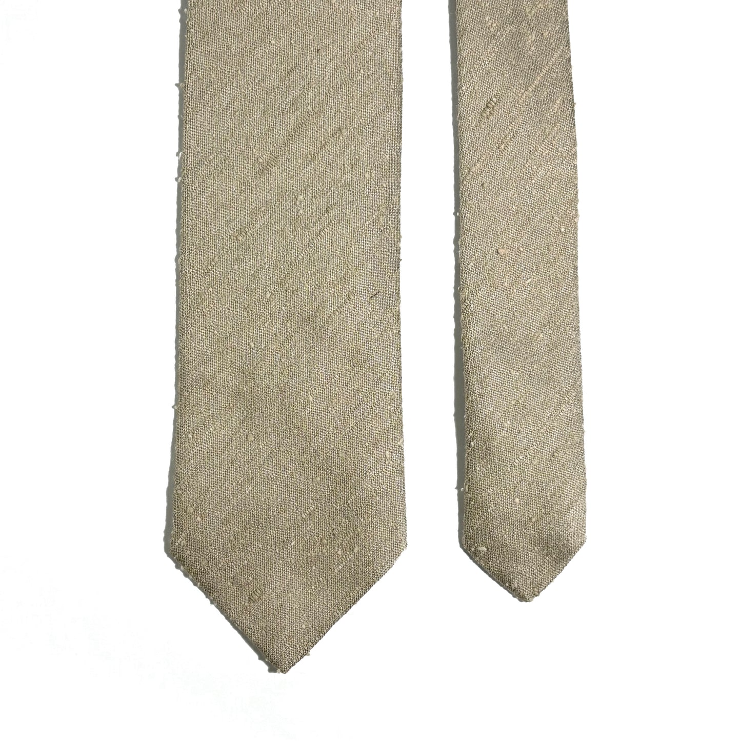 Light Beige Silk Shantung Tie