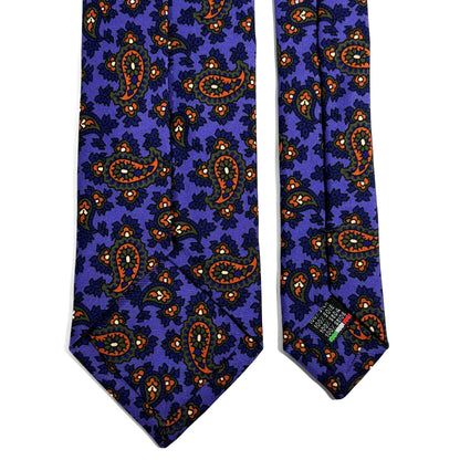 Purple Paisley Ancient Madder Silk Tie