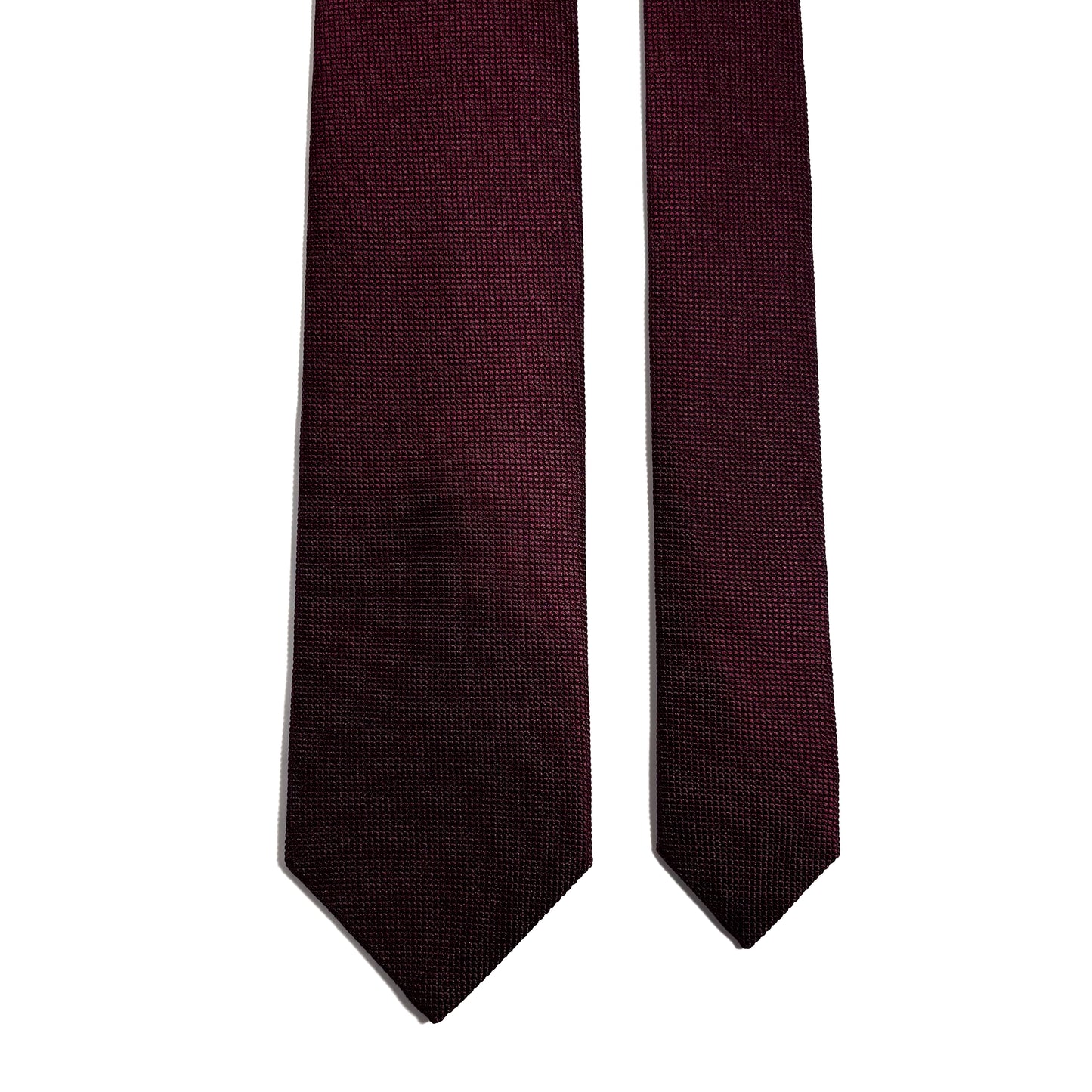 Burgundy Solid Silk Jacquard Tie