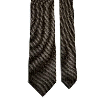 Golden Brown Silk Grenadine Tie (Garza Fina)