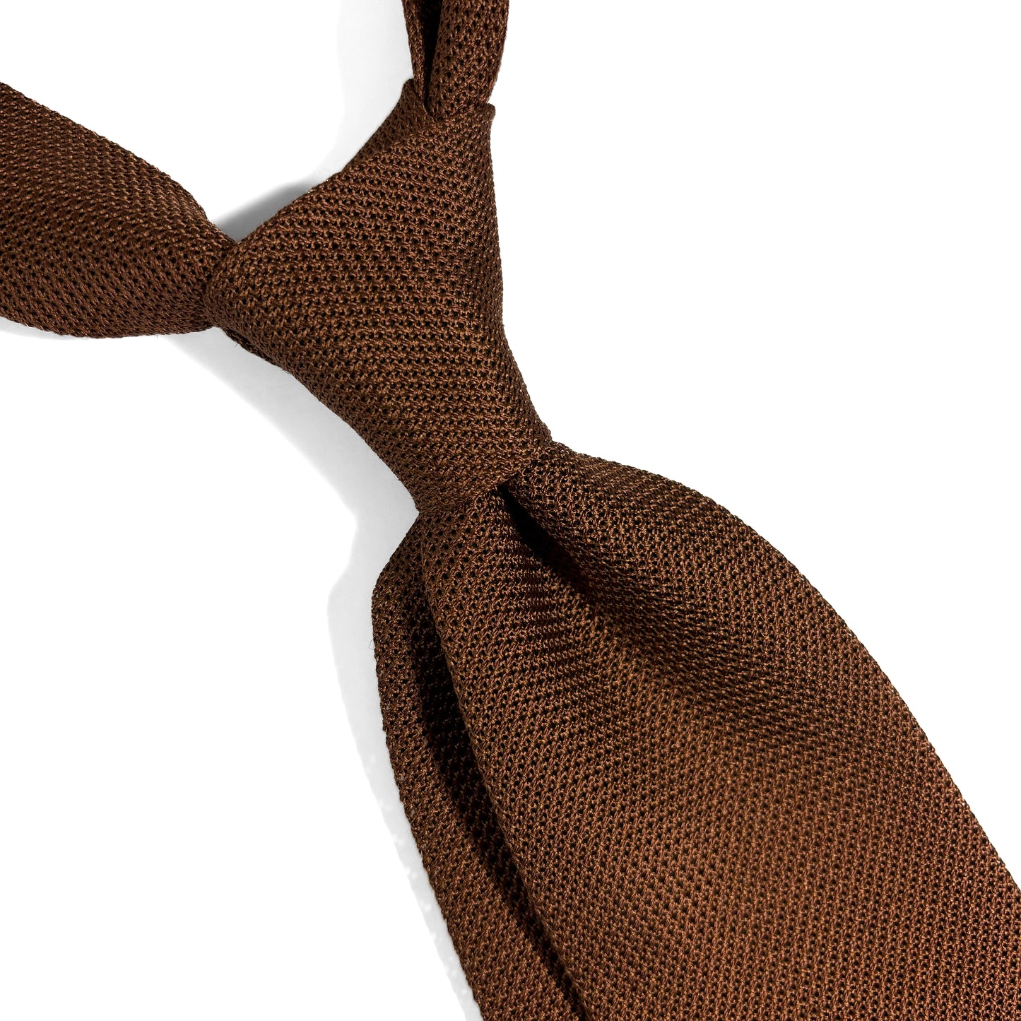 Burnt Orange/Brown Italian Grenadine Tie