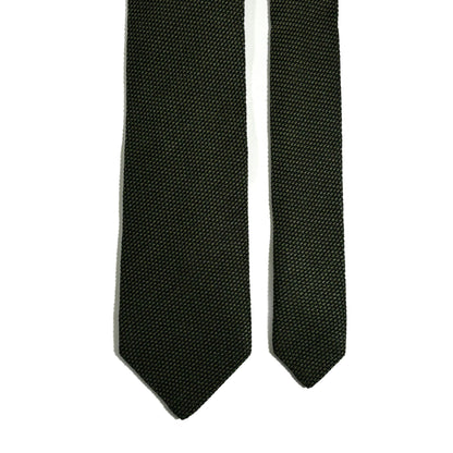 Olive Green Silk Grenadine Tie (Garza Fina)