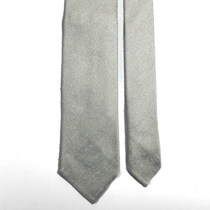 Untipped Ivory Silk Shantung Tie