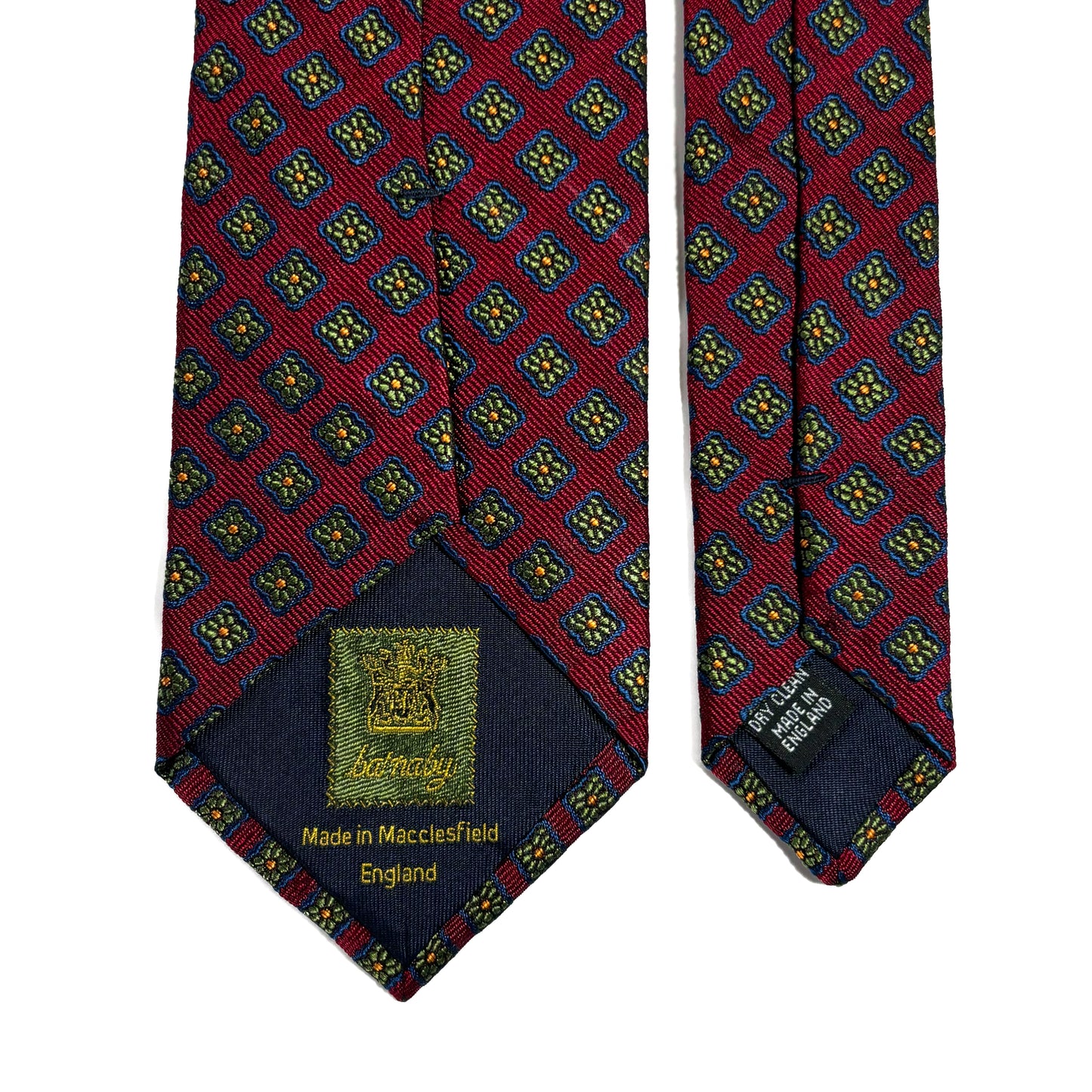 Burgundy Diamond Silk Jacquard Tie