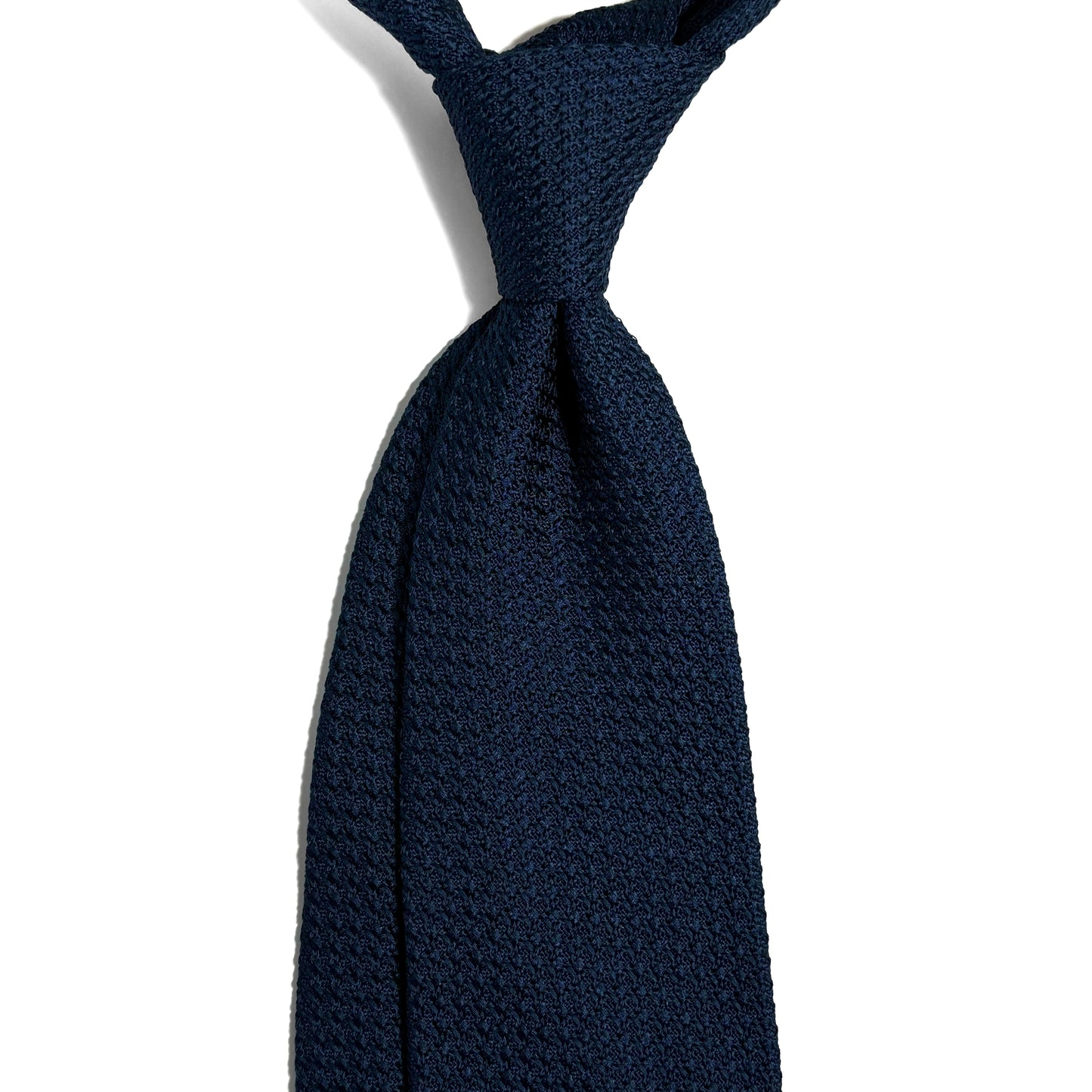 Prussian Navy Blue Silk Grenadine Tie (Garza Grossa)