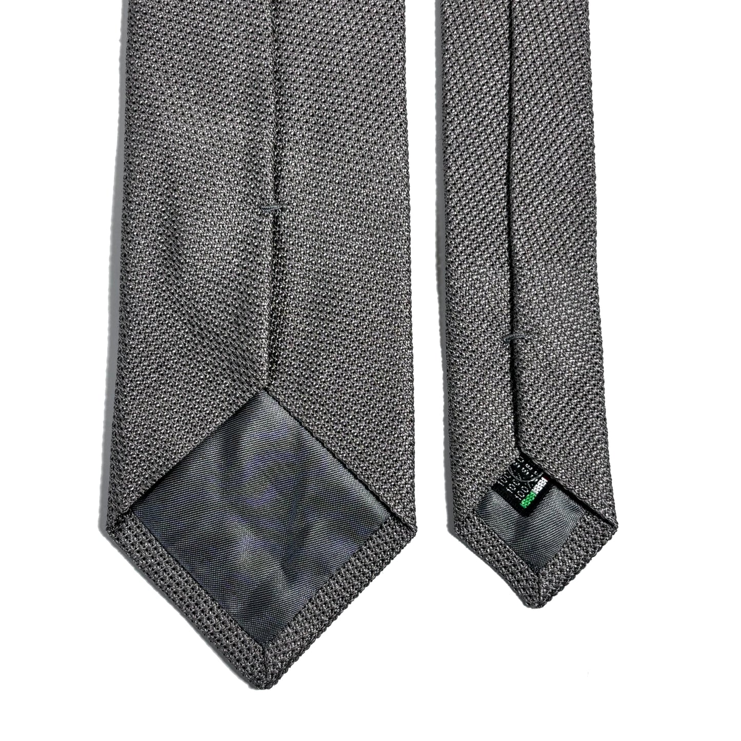 Gray Silk Grenadine Tie (Garza Fina)