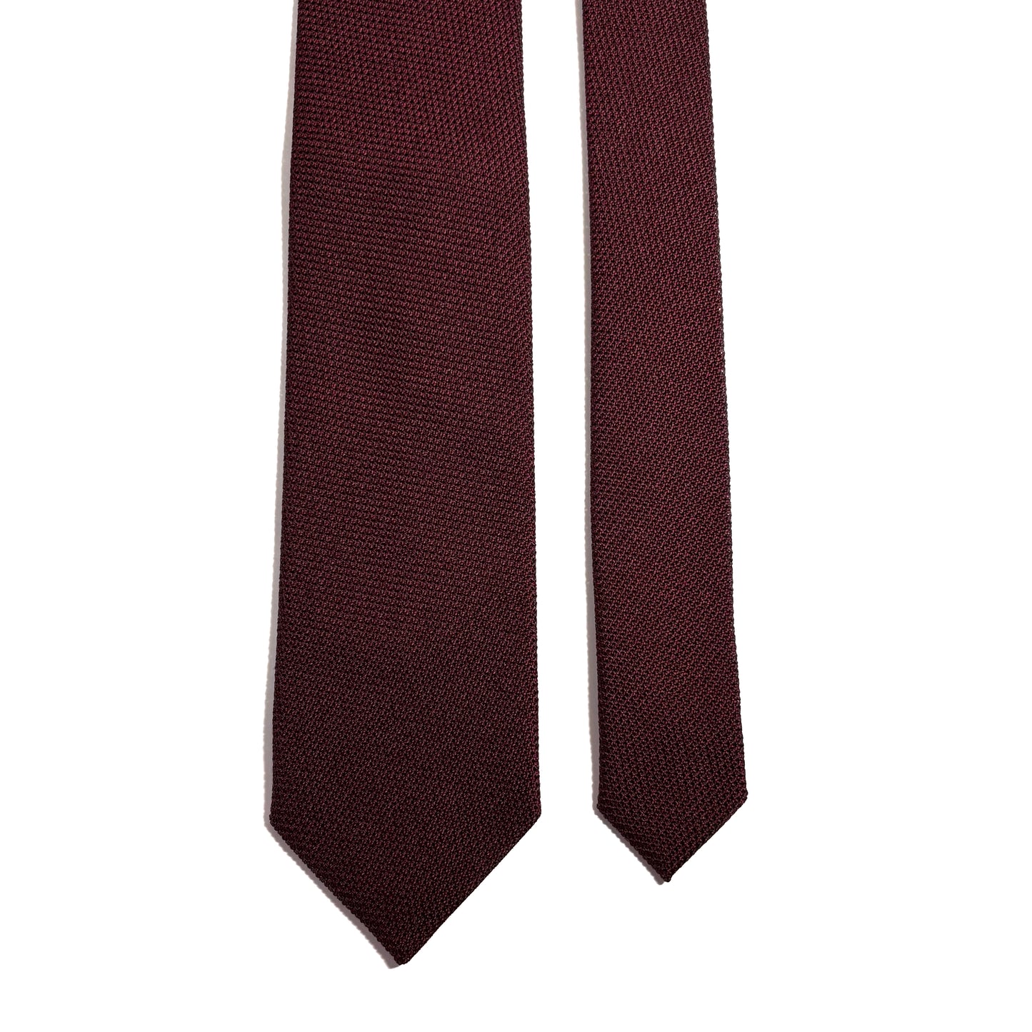 Deep Burgundy Silk Grenadine Tie (Garza Fina)