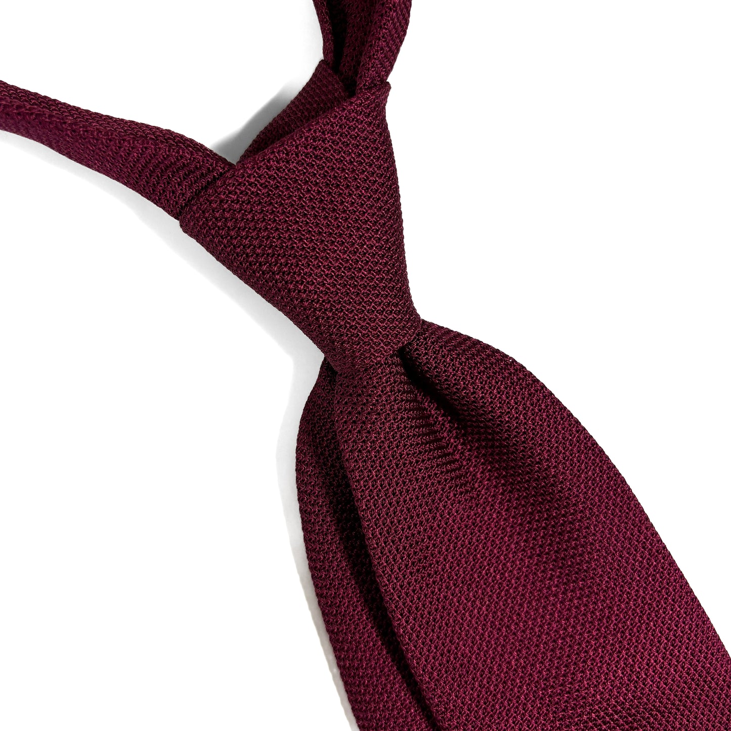 Dark Red Silk Grenadine Tie (Garza Fina)