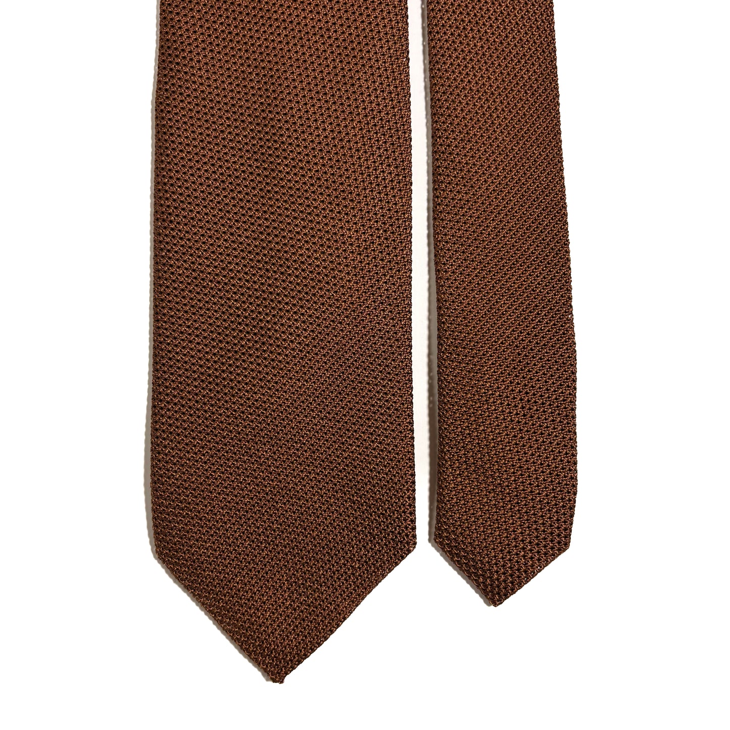 Burnt Orange/Brown Italian Grenadine Tie