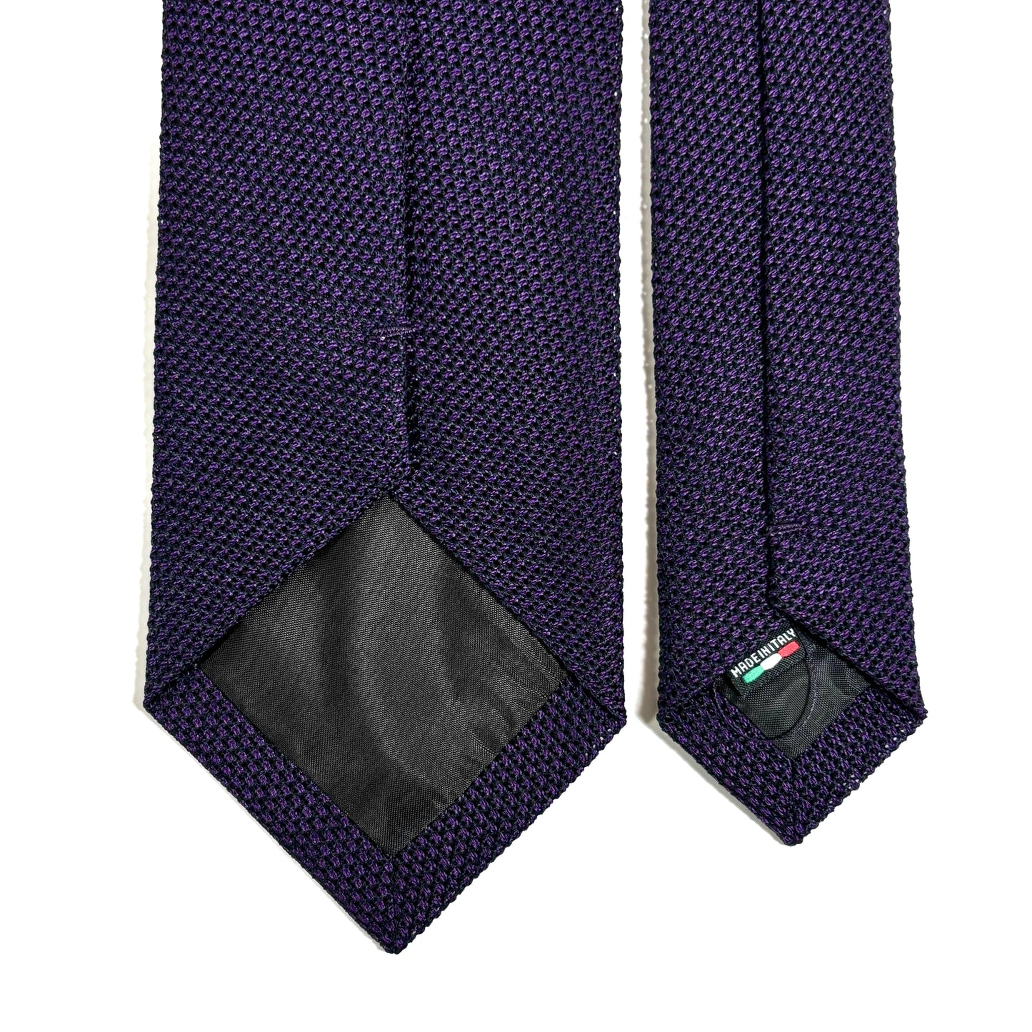 Dark Purple Silk Grenadine Tie (Garza Fina)