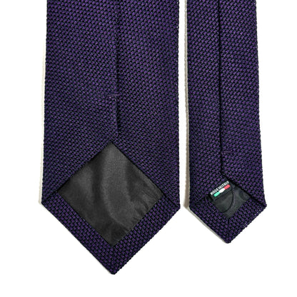 Dark Purple Silk Grenadine Tie (Garza Fina)
