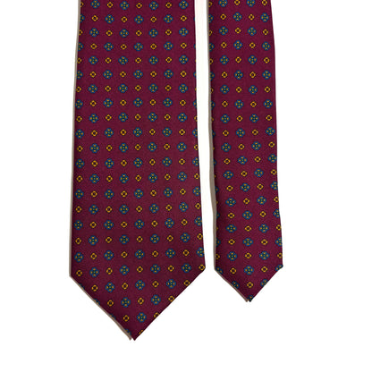 Burgundy Floral Silk Tie