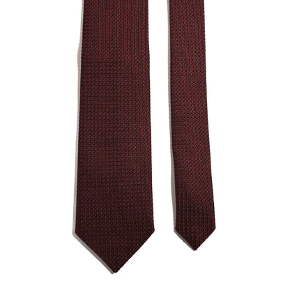 Burgundy Silk Grenadine Tie (Garza Grossa)