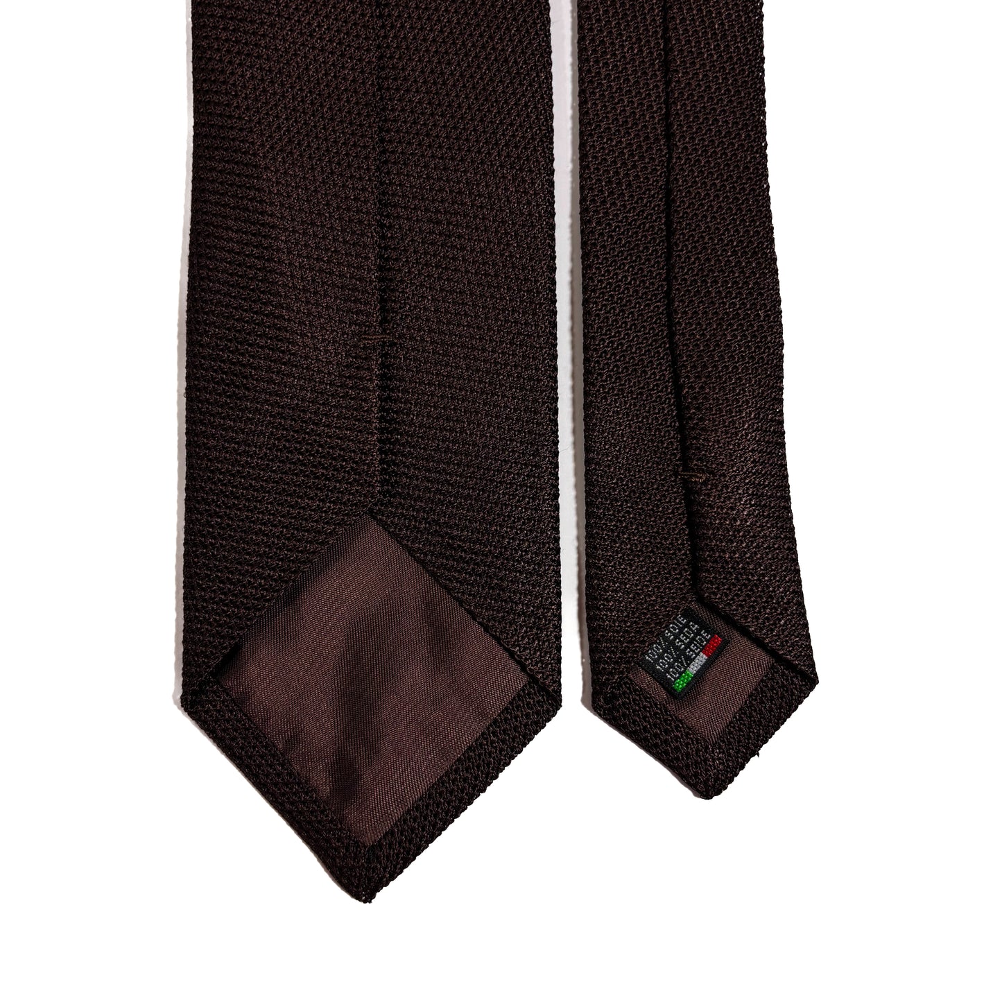 Brown Silk Grenadine Tie (Garza Fina)