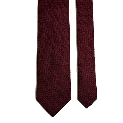 Maroon Silk Grenadine Tie (Garza Grossa)
