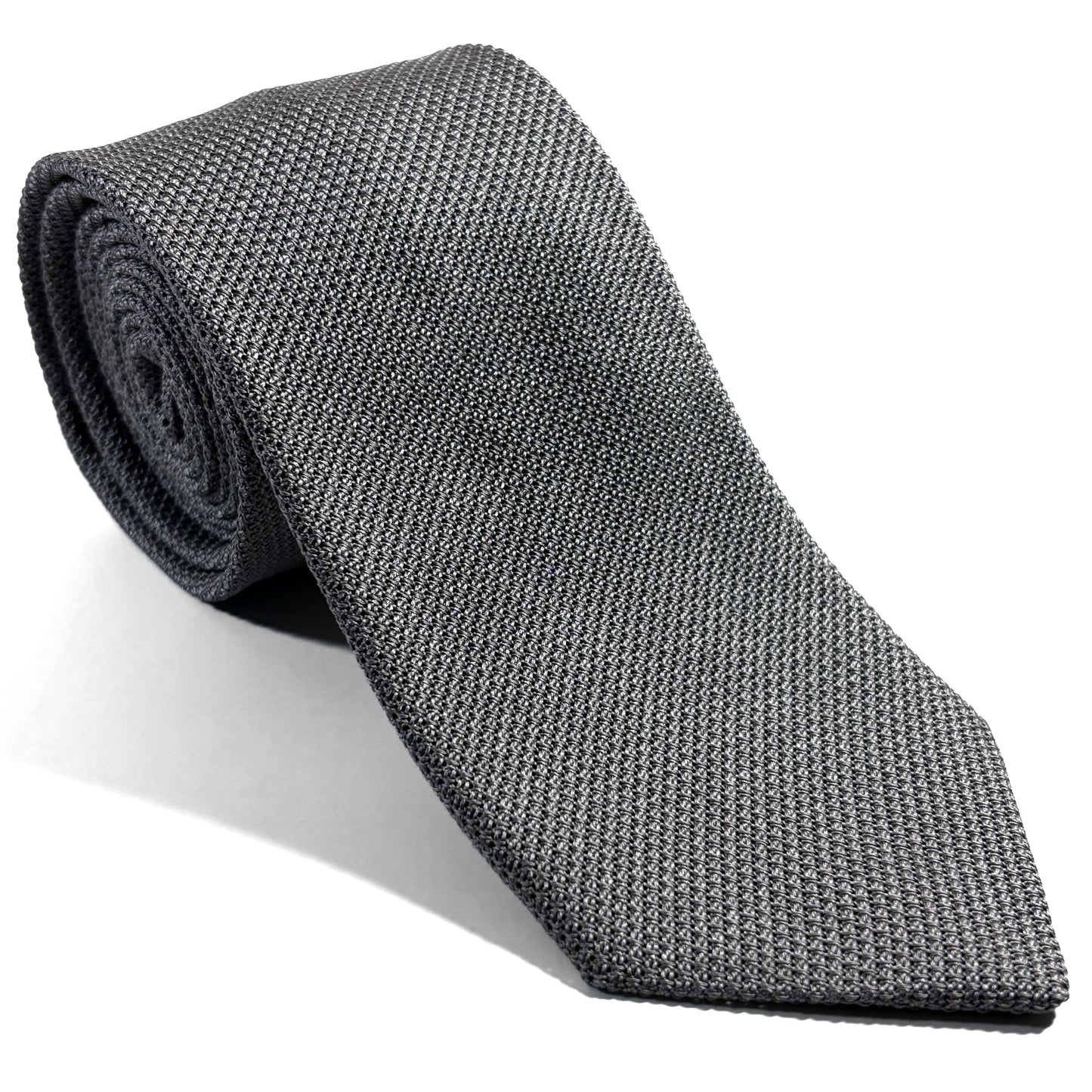 Gray Silk Grenadine Tie (Garza Fina)