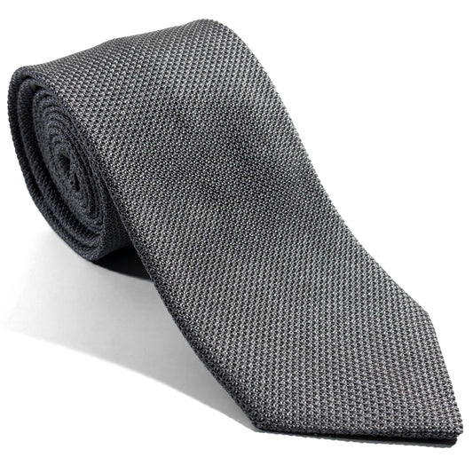 Gray Silk Grenadine Tie (Garza Fina)