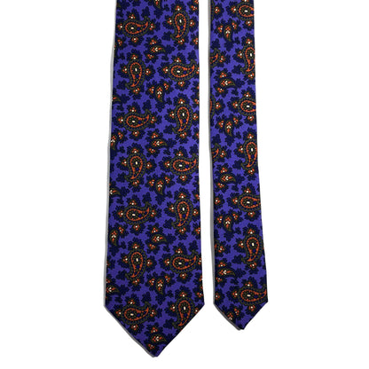 Purple Paisley Ancient Madder Silk Tie
