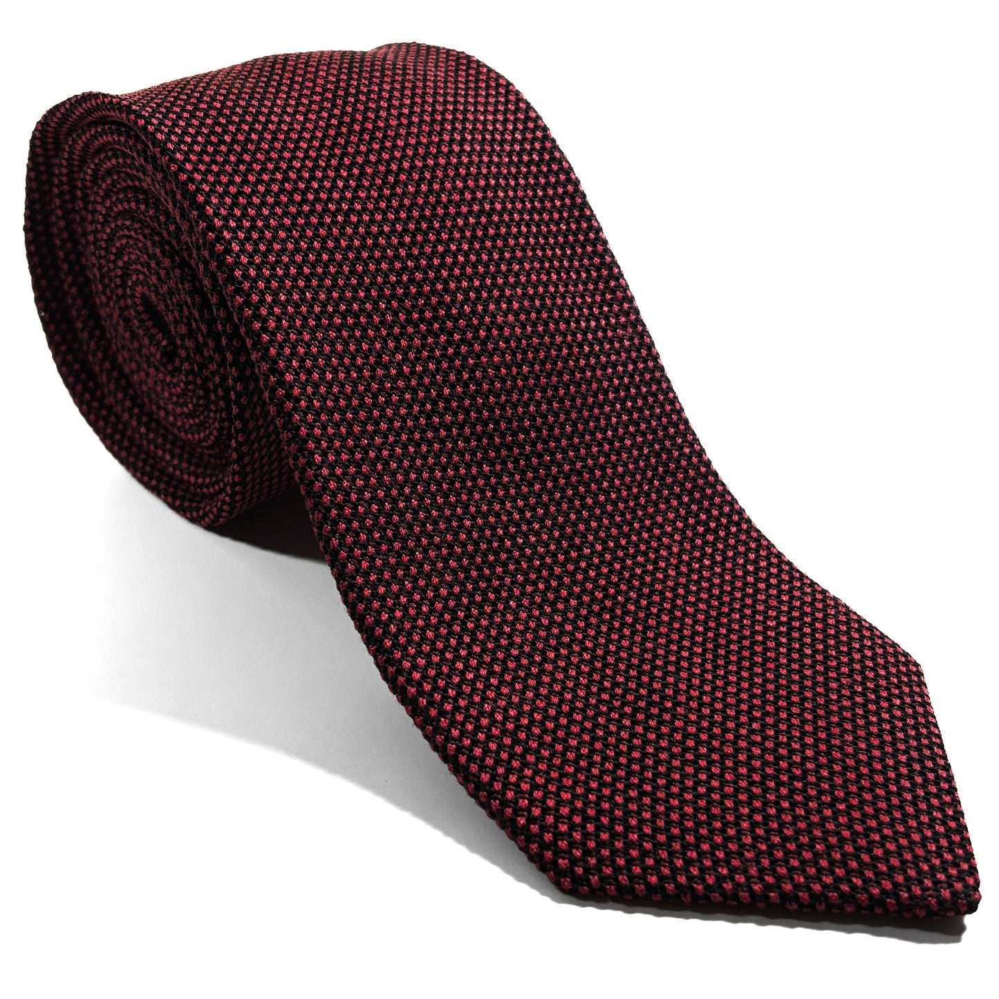 Brick Red Silk Grenadine Tie (Garza Fina)