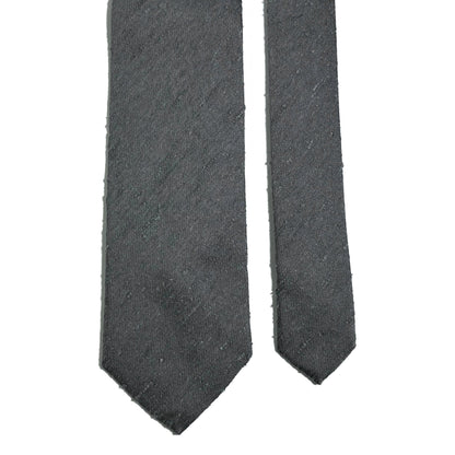 Elephant Gray Silk Shantung Tie