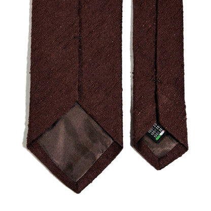 Brown Silk Shantung Tie