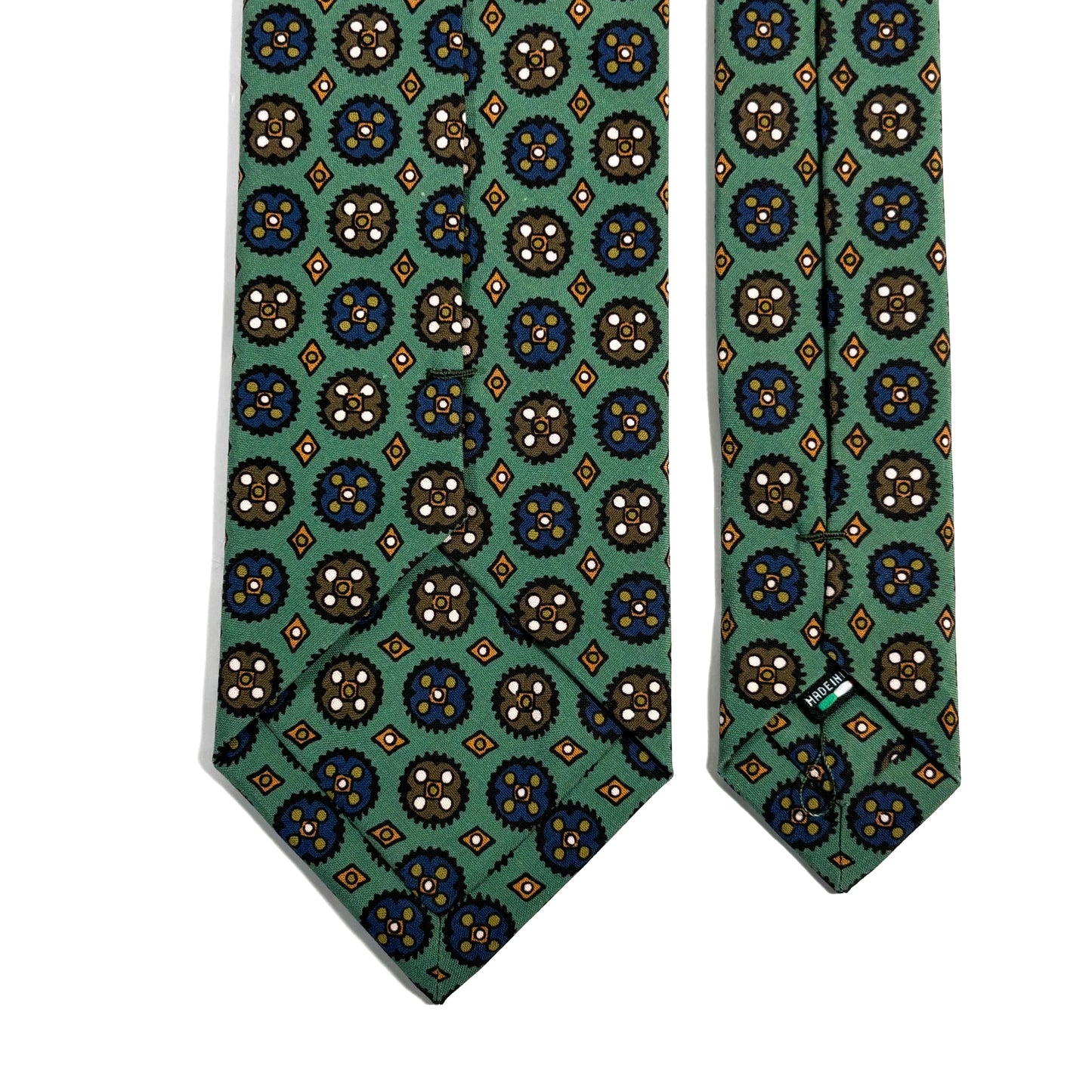 Mint Green Floral Ancient Madder Silk Tie