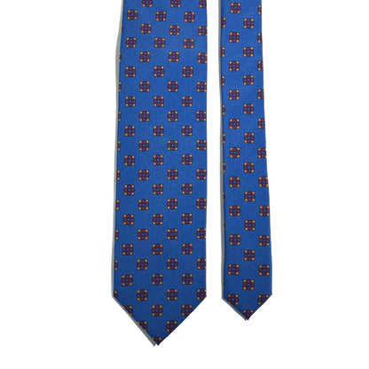 Blue Floral Ancient Madder Silk Tie
